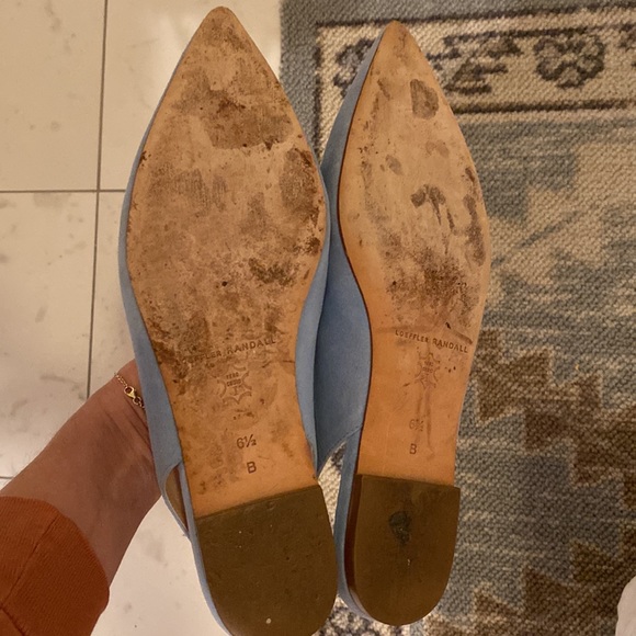 LOEFFLER RANDALL Suede Slingback Flats - Picture 3 of 4